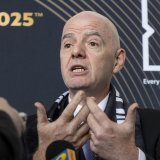 Gianni Infantino s'enthousiasme au sujet du Mondial des clubs KEYSTONE/AP/Chris Szagola